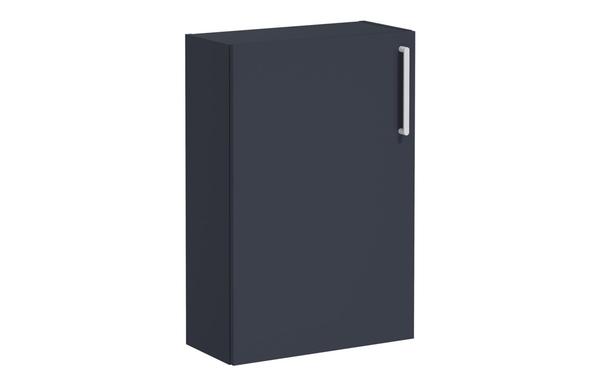 VitrA Root Flat 55cm 1 Door Slim Lower/Base Unit (LH Hinge) - Matt Dark Blue